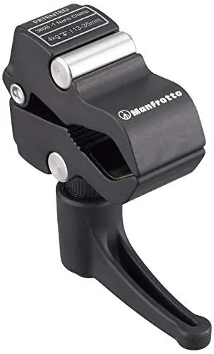 Abrazadera Manfrotto 386B-1 Nano para cámaras (Negra)