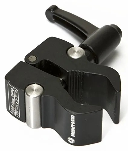 Abrazadera Manfrotto 386B-1 Nano para cámaras (Negra) - Imagen 4