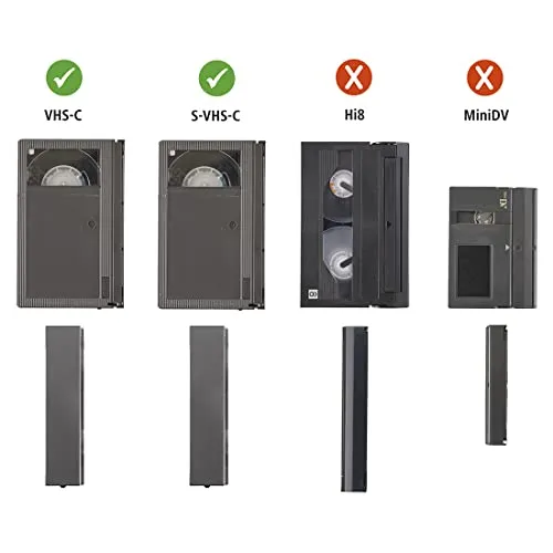 Adaptador de cassettes VHS-C/VHS Hama ‘00044704’ (convertidor VHS-C/VHS, motorizado, 6 mm) Negro - Imagen 3