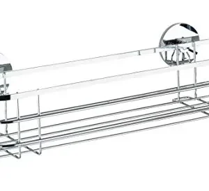 Bandeja de baño WENKO Turbo-Loc Maxi, acero inoxidable, 38×10.5×11 cm