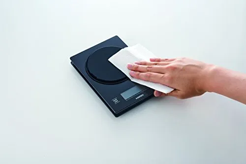 Báscula de cocina HARIO VSTM-2000HSV, negra y plateada - Imagen 2
