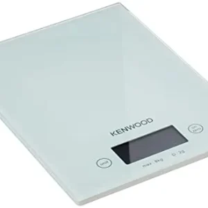 Báscula digital de cocina Kenwood DS401, 8kg, LCD, vidrio blanco