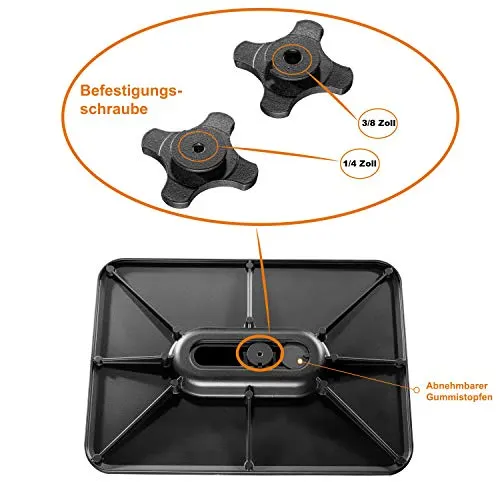 Base conexión cámaras Walimex 15113, Negro - Imagen 4