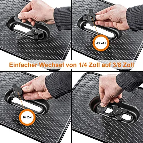 Base conexión cámaras Walimex 15113, Negro - Imagen 8