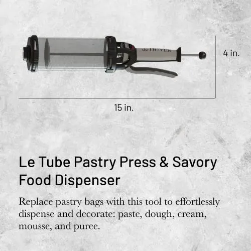 DE BUYER Le Tube – Dosificador de masa para repostería - Imagen 2