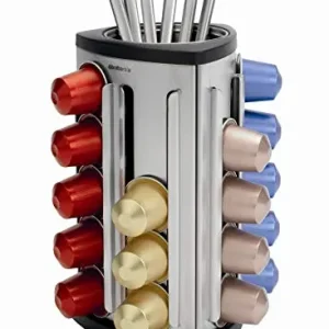 Dispensador de cápsulas Nespresso Brabantia – Gris metalizado (70 characters)