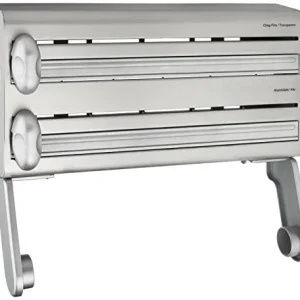 Dispensador de Papel Aluminio y Toallas de Cocina MasterClass, Acero Inoxidable