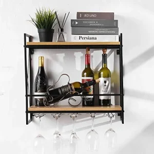 Estantería de Botellas de Vino Colgante 21,6in Tinyuet