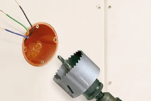 Juego de sierras de corona BIM Wolfcraft 7 piezas para instalaciones eléctricas - Imagen 3