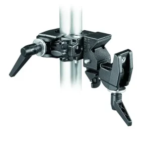 Manfrotto Pinza Doble de Sujeción para Tubos y Barras 038 – Negro