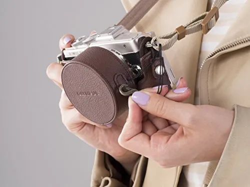 Tapa de Objetivo de Piel LC-60.5GL para Olympus Pen, marrón - Imagen 5