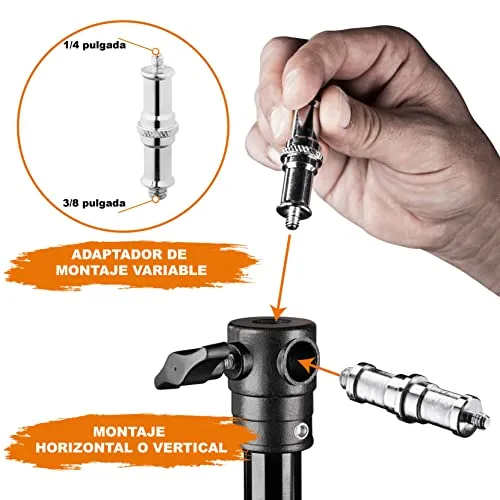 Trípode de Luz Walimex Pro AIR 290 – 290cm, 7kg, suspensión de aire - Imagen 8