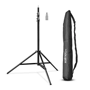 Trípode de luz Walimex Pro WT-806, ajustable hasta 256cm con bolsa